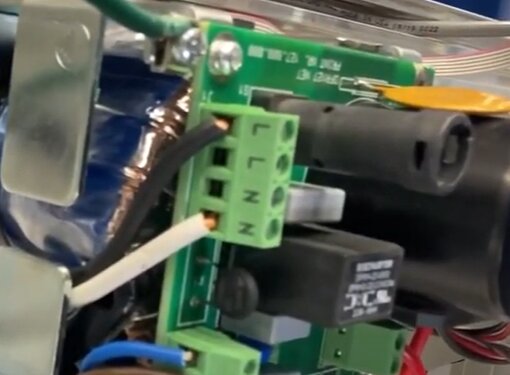 115 VAC connection to swing doors